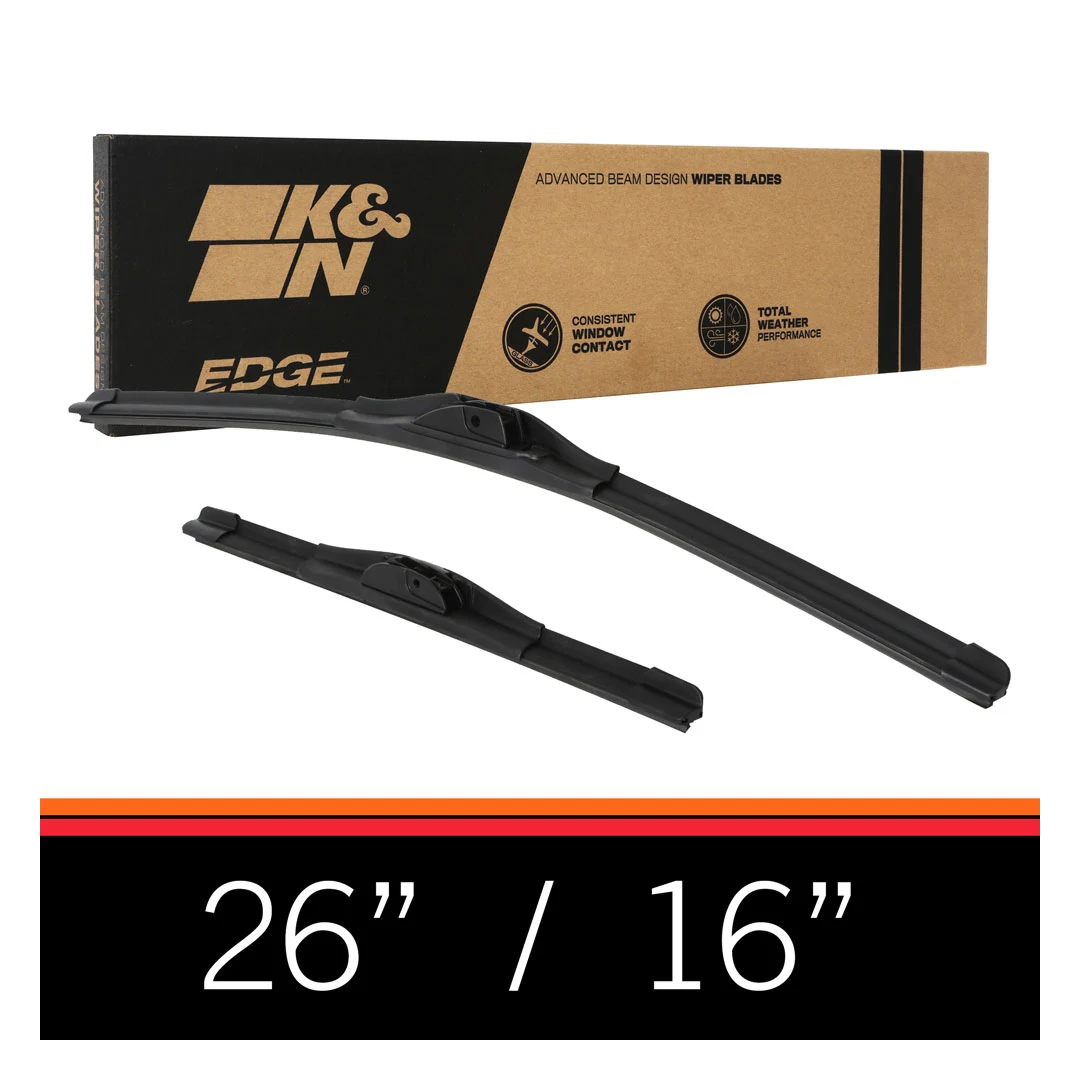 K&N Filters -92-2616 - Edge Wiper Blades 26"/16" on Bleeding Tarmac