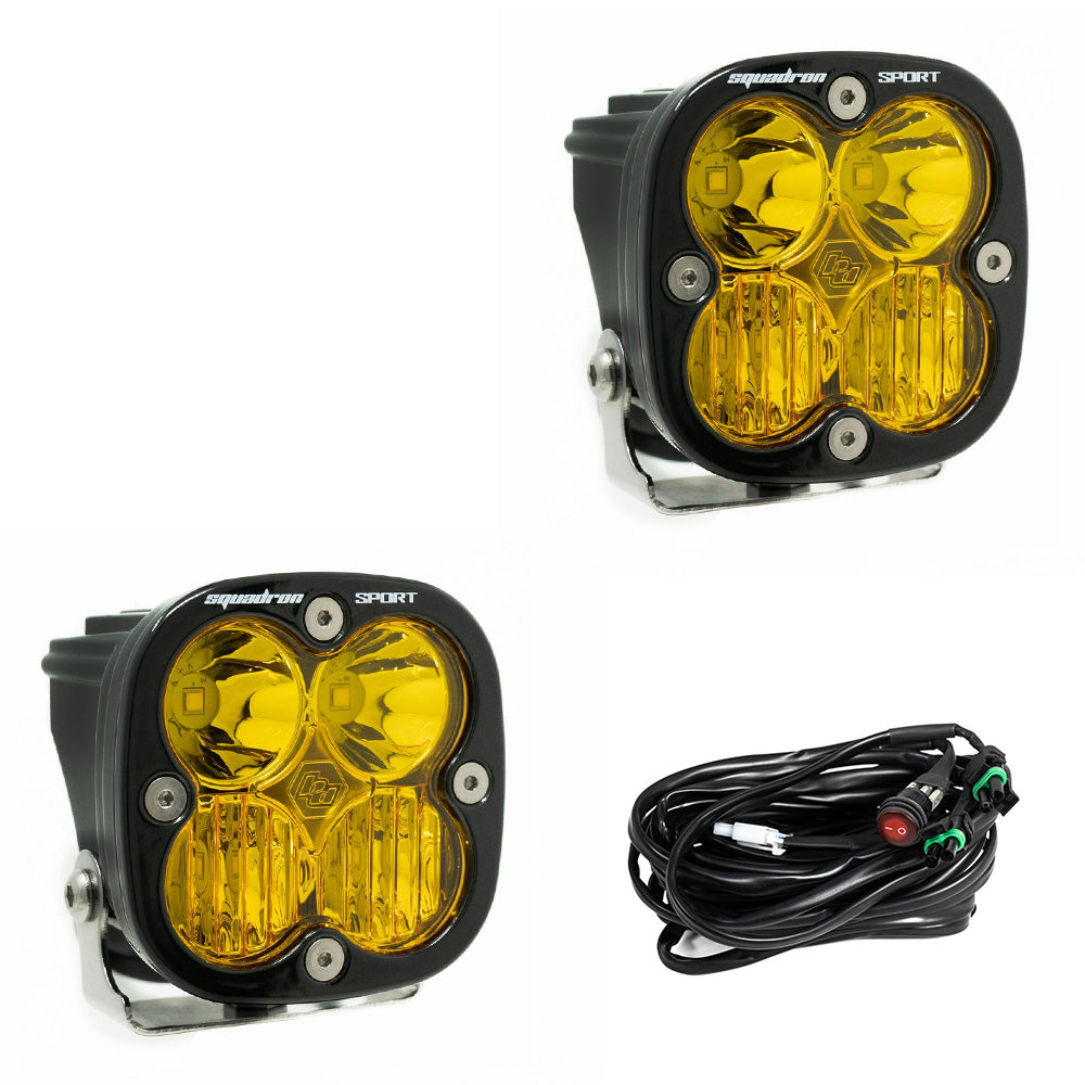 Baja Designs - Squadron Sport - PAIR LED Auxiliary Lights - 30w / 3,162 Lumens