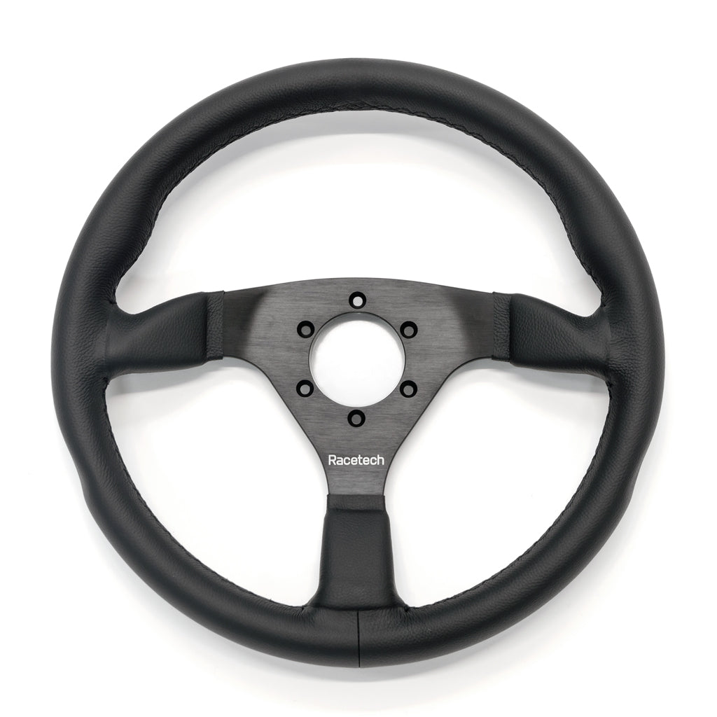 Racetech - Flat Leather Wheel - 350mm