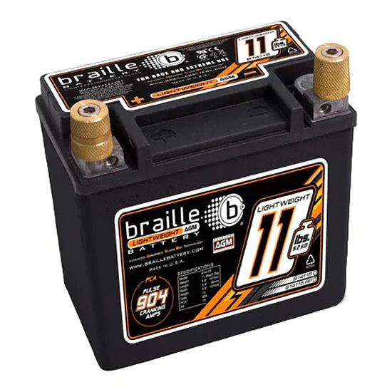 Braille Battery - Advanced AGM Technology 11.5 lb B14115 on Bleeding Tarmac