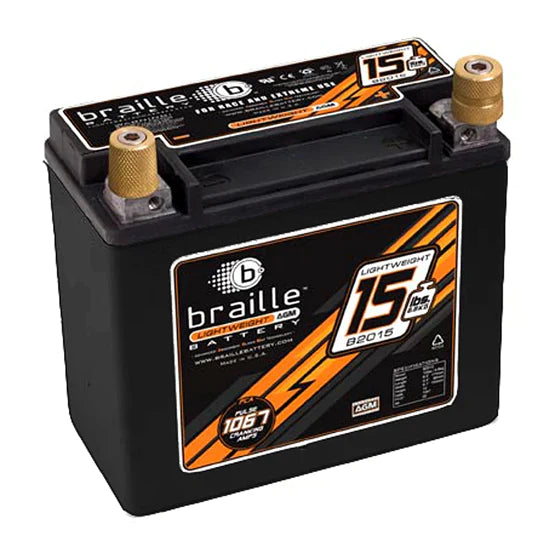 Braille Battery - Advanced AGM Technology 15 lb B2015 on Bleeding Tarmac