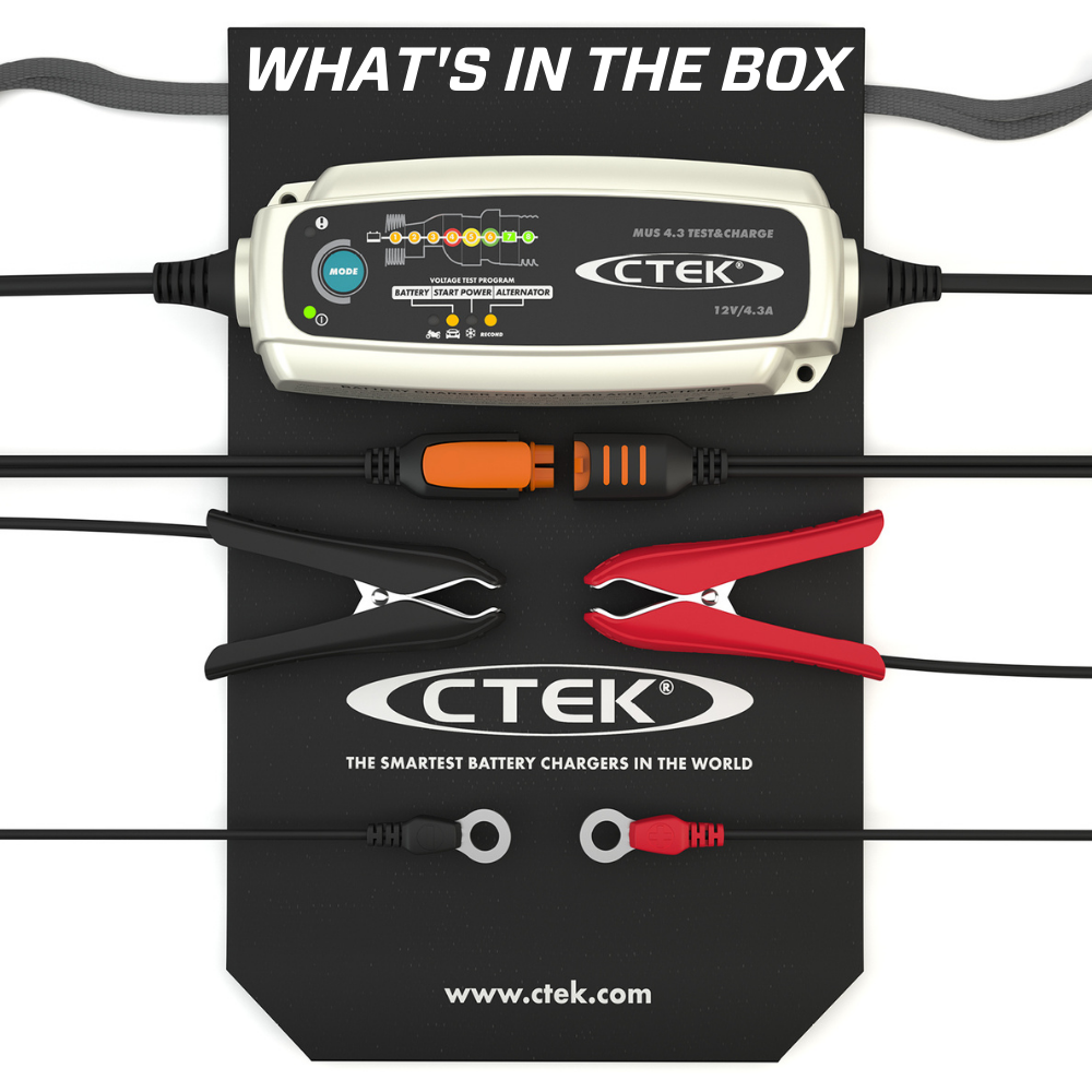 CTEK 56-959 Battery Charger - MUS 4.3 Test & Charge on Bleeding Tarmac