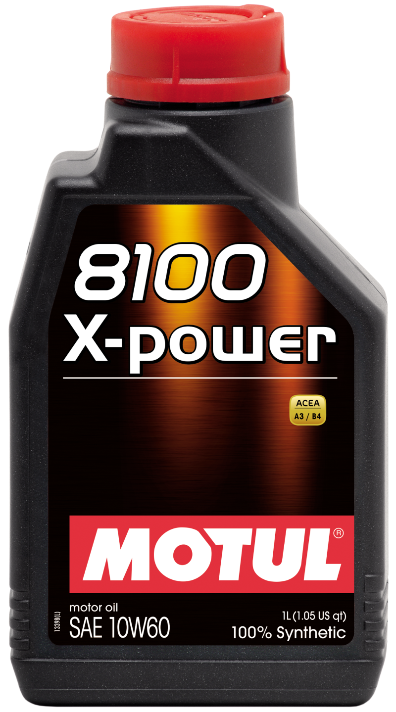 Motul 106142  1L Synthetic Engine Oil 8100 10W60 X-Power on Bleeding Tarmac