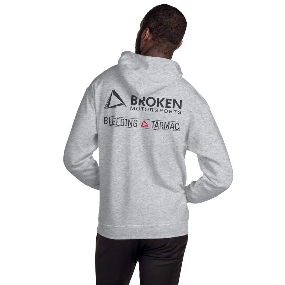 Broken Motorsports - Classic - Unisex Hoodie 9762057 3XL / Gray on Bleeding Tarmac