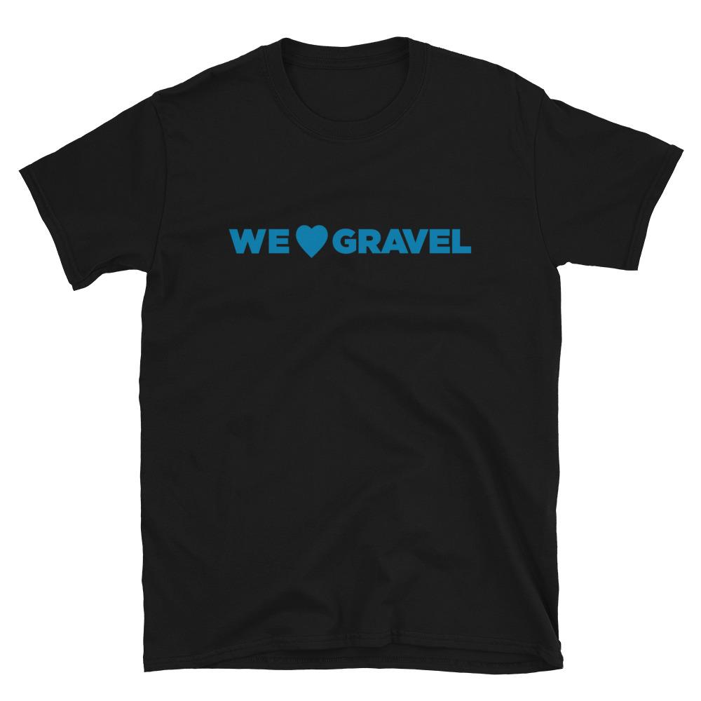 Broken Motorsports - We Heart Gravel - Short-Sleeve Unisex T-Shirt 8110017 3XL / Gray on Bleeding Tarmac