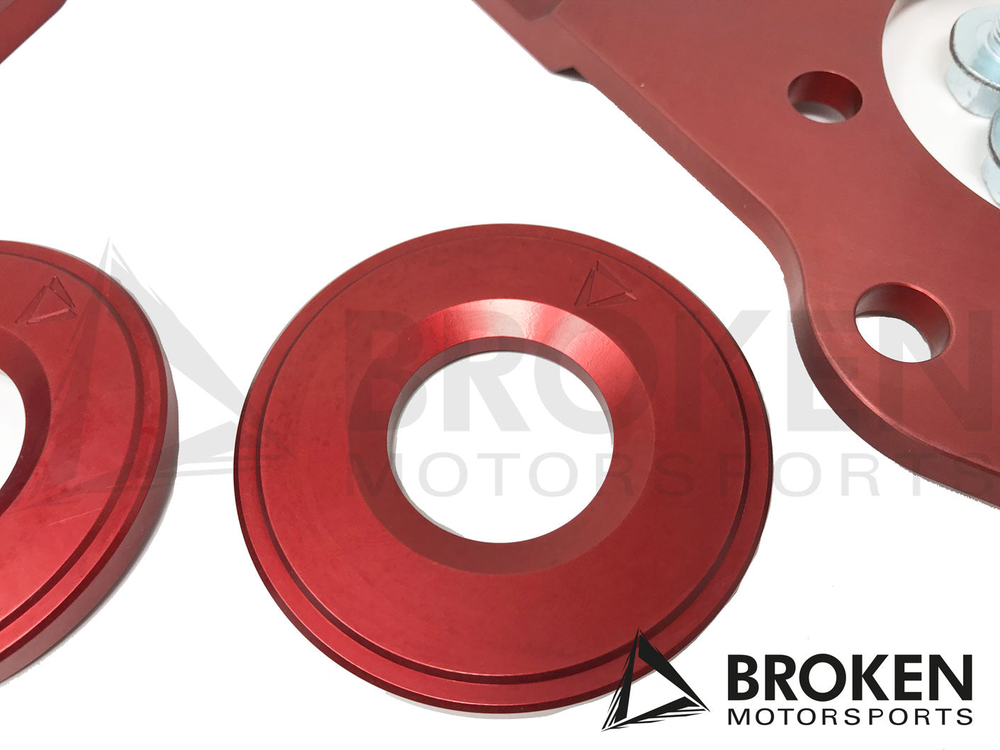 Broken Motorsports - Nissan 370Z Z34/Z33/G35/G37 - Rear Gravel Dual Brake Bracket kit on Bleeding Tarmac