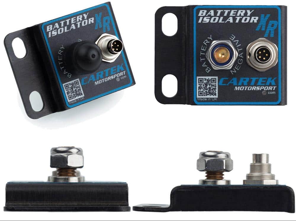 Cartek Motorsport Electronics - Battery Isolator XR & Electronic Kill Switch 1068-118 Red on Bleeding Tarmac