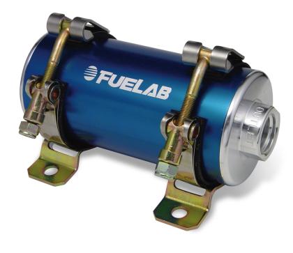 FUELAB - 40402 - PRODIGY Series - Reduced Size Carbureted In-Line Fuel Pump 40402-2 / SPECIAL ORDER Red on Bleeding Tarmac 