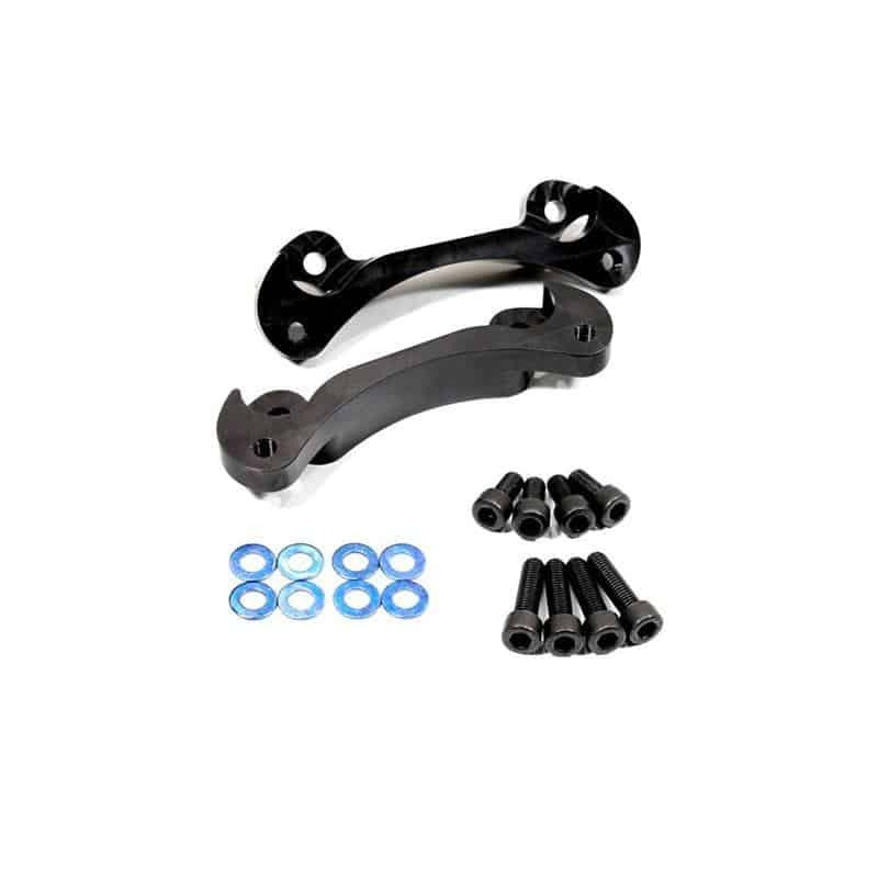 KNS Brakes - REAR Brembo 2-Pot Adapter Brackets (Pair) - Subaru Impreza KNS007 Version 2 / Brembo (STi) on Bleeding Tarmac