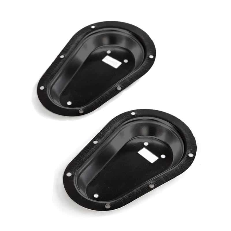 Racetech - Recessed Hood Pin Buckets BPRPP-Black Black on Bleeding Tarmac