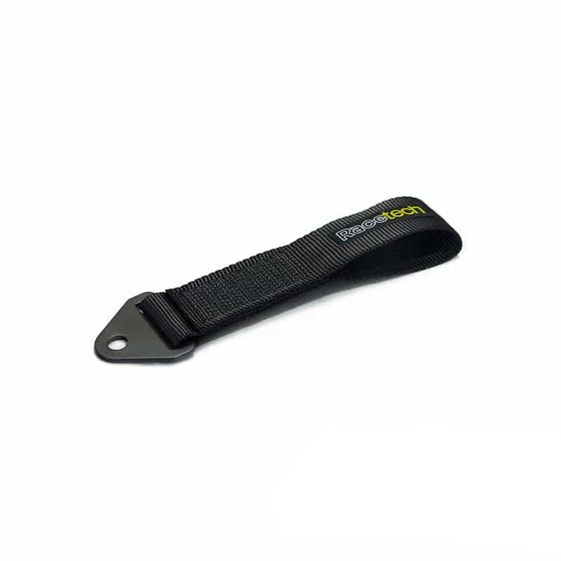 Racetech - Tow Loop - Short RTTOWLOOP250-Red Red on Bleeding Tarmac