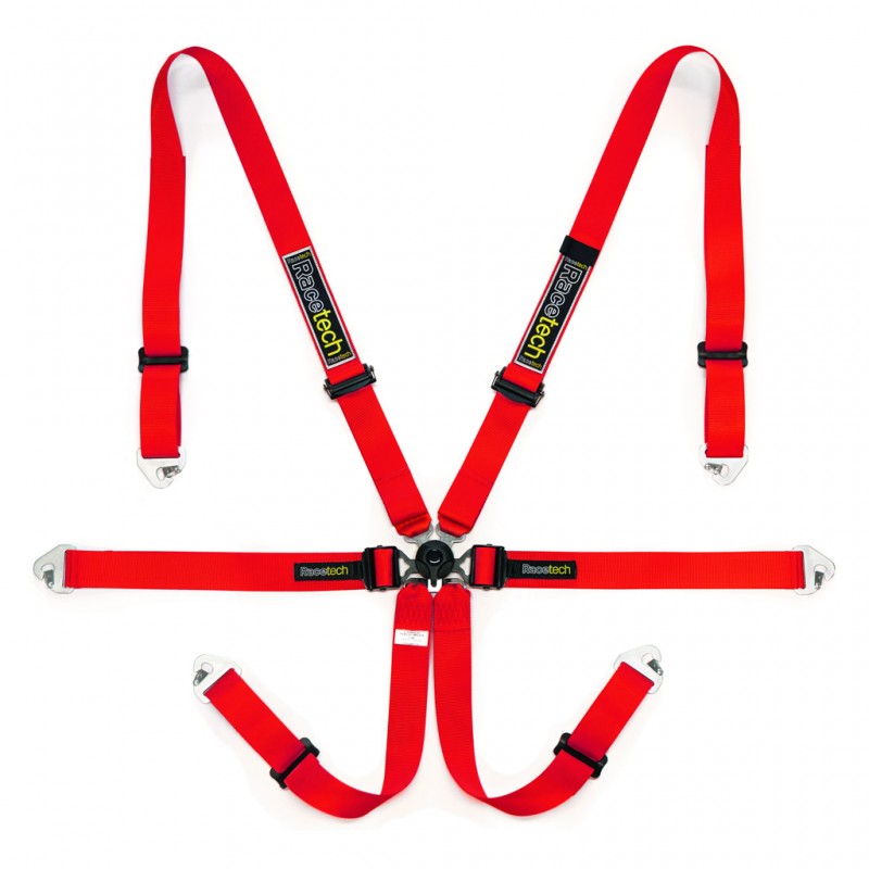 Racetech - Pro International Lightweight GT Adjuster 6-Point Harness on Bleeding Tarmac