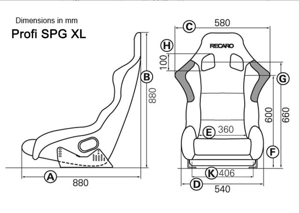 Recaro - Race Seat - Profi XL Fiberglass Seat 070.86.UU11-01 Default Title on Bleeding Tarmac 