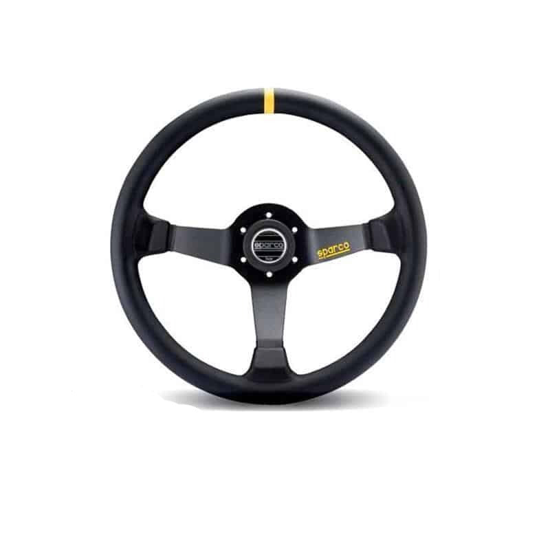 Sparco - Steering Wheel - 350mm - Leather 015R345MLN Default Title on Bleeding Tarmac 