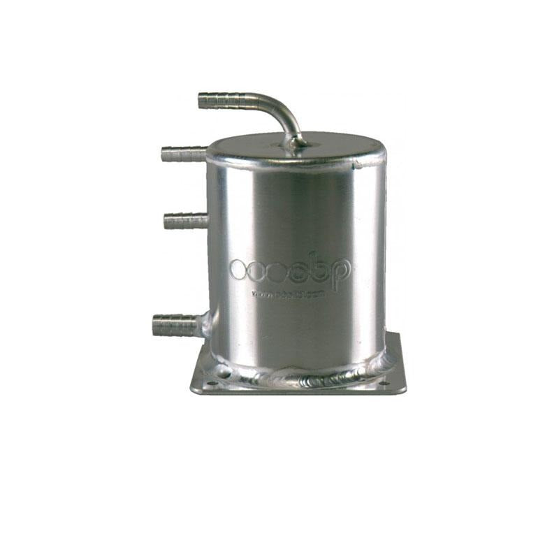 obp Motorsport 1L Fuel Scavenge Tank, 5.5" H x 4" OD, Base Mt, Push