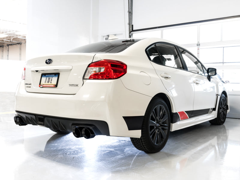 AWE Tuning - AWE Track Edition Exhaust for VA / GV WRX / STI Sedan - Diamond Black Quad Tips (102mm)