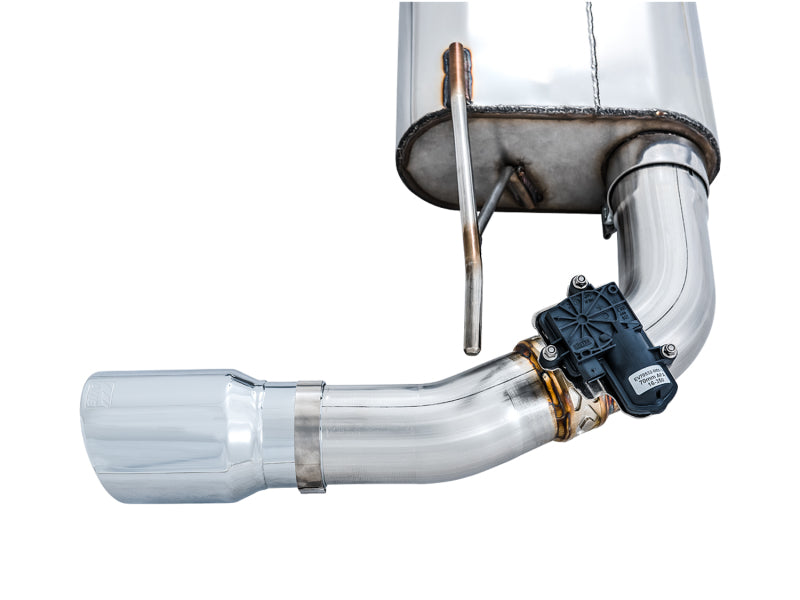 AWE Tuning - SwitchPath™ Cat-back Exhaust (with Remote) for Ford Focus RS - Chrome Silver Tips