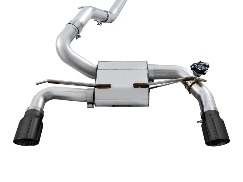 AWE Tuning - SwitchPath™ Cat-back Exhaust (with Remote) for Ford Focus RS - Diamond Black Tips