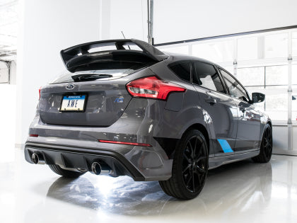 AWE Tuning - Touring Edition Cat-back Exhaust for Ford Focus RS- Resonated - Chrome Silver Tips