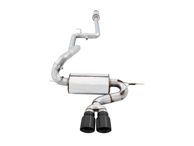AWE Tuning - Touring Edition Cat-back Exhaust for Ford Focus ST - Resonated - Diamond Black Tips