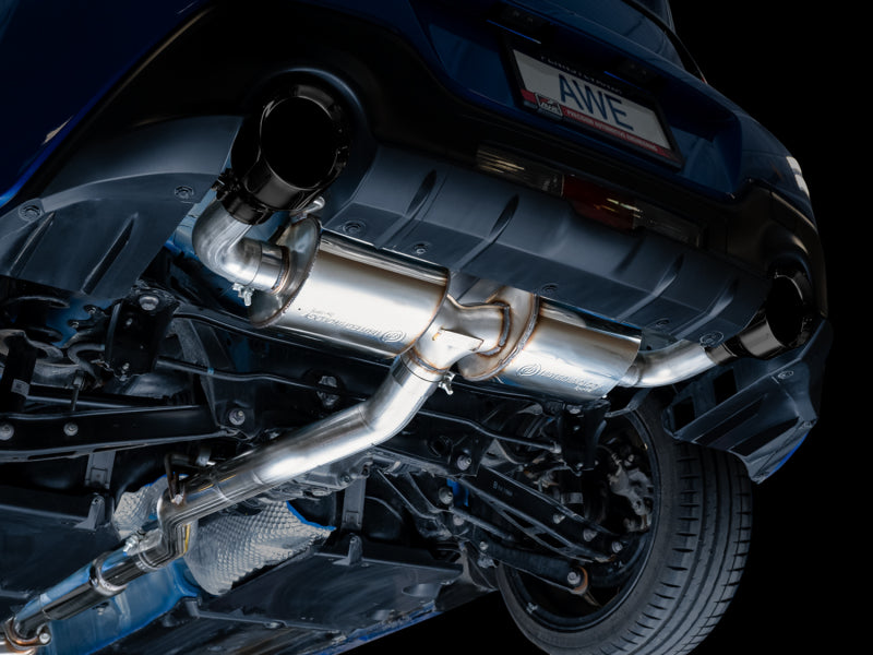 AWE Tuning -  Touring Edition Exhaust for Subaru BRZ / Toyota GR86 / Toyota 86 / Scion FR-S - Diamond Black Tips