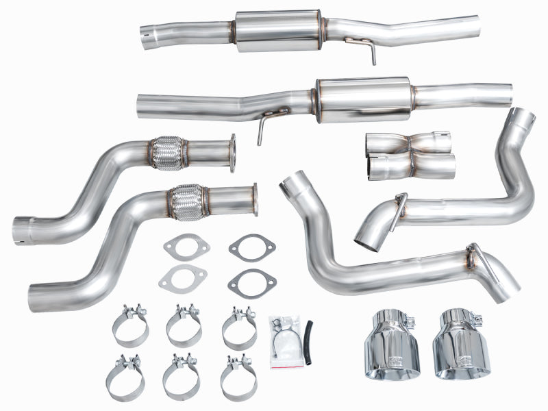 AWE Tuning - Track Edition Exhaust for Nissan Z - Chrome Silver Tips