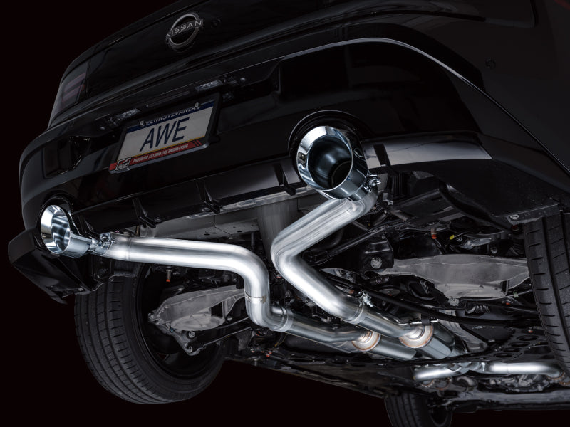 AWE Tuning - Track Edition Exhaust for Nissan Z - Chrome Silver Tips