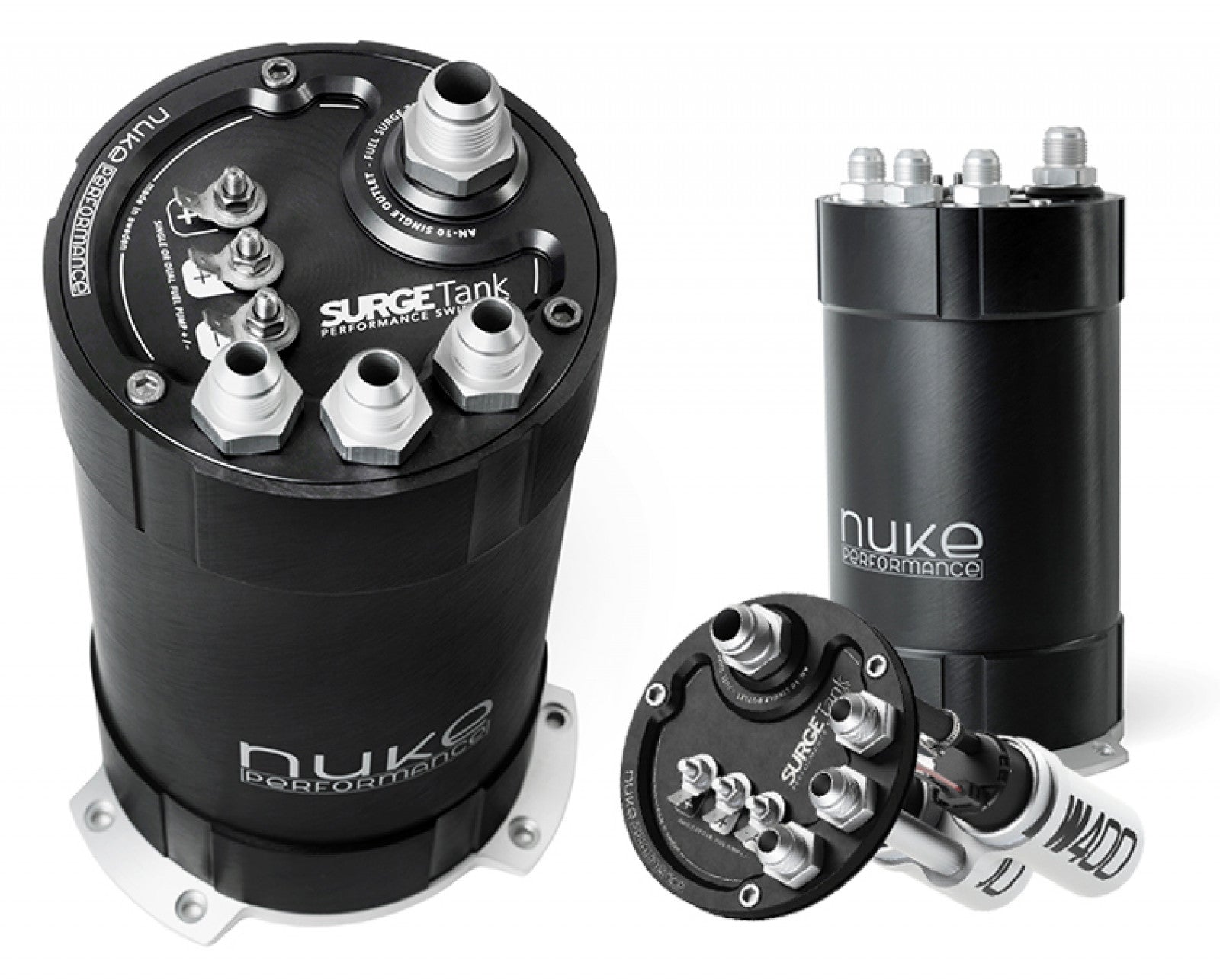 Nuke Performance - 2G Fuel Surge Tank 3.0 Liter Single or Dual Walbro GST 450