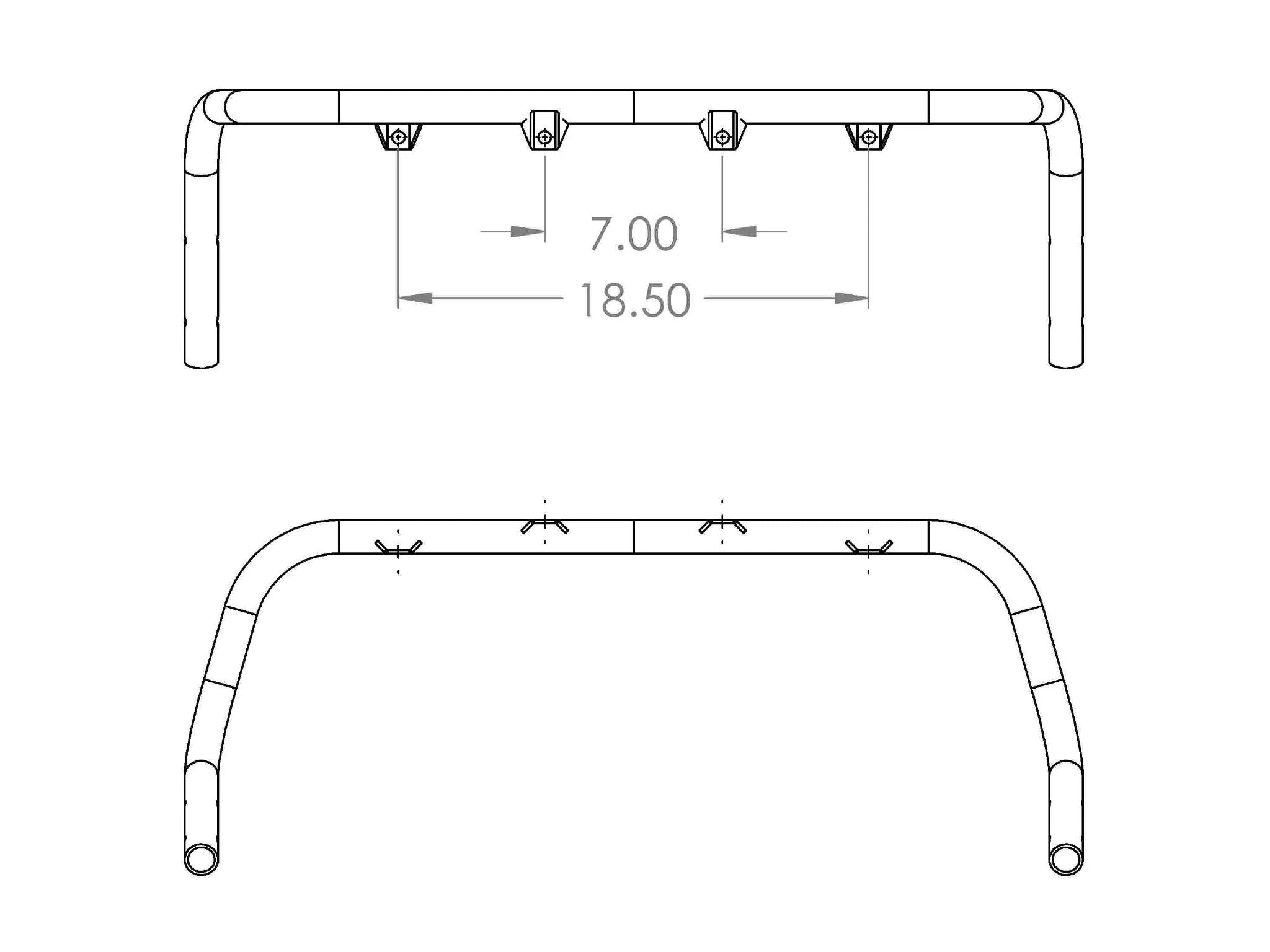 Rally Innovations - Rally Light Bar - Subaru Legacy Outback 2005-2009