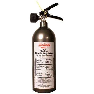 Lifeline - Zero 360 Novec 1230 Hand Held Extinguisher on Bleeding Tarmac