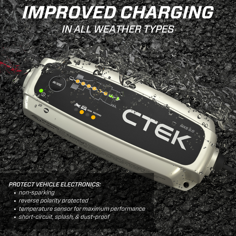CTEK 40-206 Battery Charger 4.3A - MXS 5.0 on Bleeding Tarmac