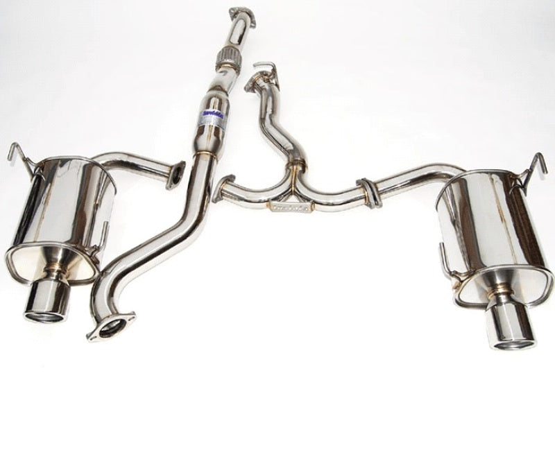 Invidia HS14SFXG3S Q300 Rolled Stainless Steel Tip Cat-Back Exhaust - 2014-2016 Subaru Forester XT  on Bleeding Tarmac