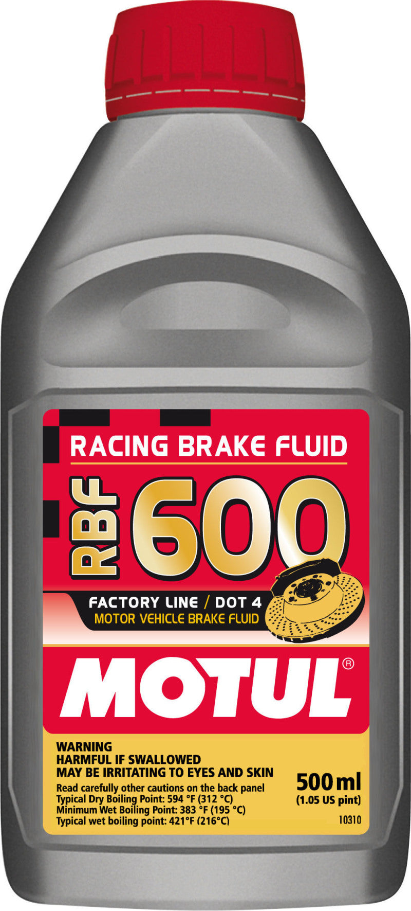 Motul mot100949 1/2L Brake Fluid RBF 600 - Racing DOT 4 on Bleeding Tarmac