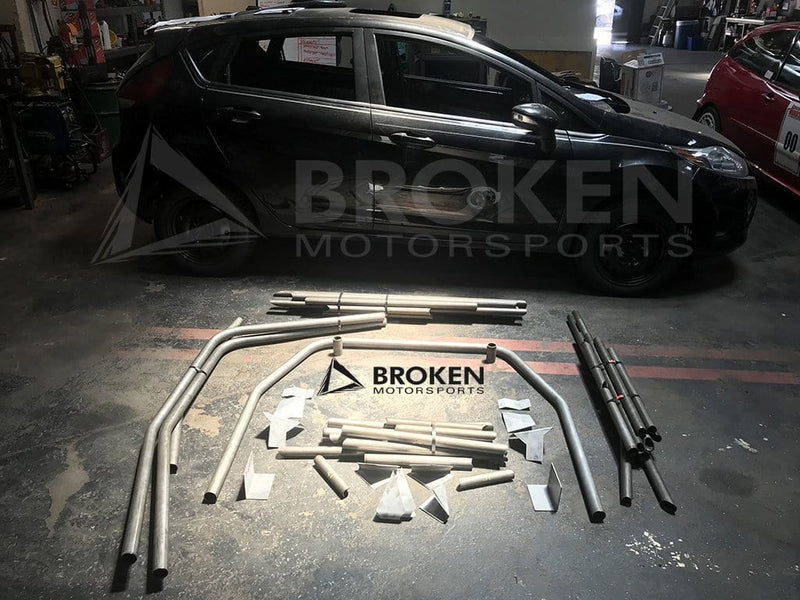 Broken Motorsports - Ford Fiesta Roll Cage Kit BMS-FIESTA-HALF Half Cage Kit on Bleeding Tarmac 