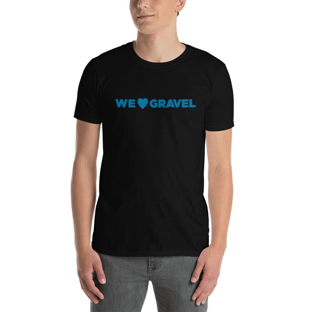 Broken Motorsports - We Heart Gravel - Short-Sleeve Unisex T-Shirt 8110017 3XL / Gray on Bleeding Tarmac 