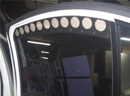Cusco 566 828 A Rear Ventilation Panel - Mitsubishi Evo 10 CZ4A  on Bleeding Tarmac