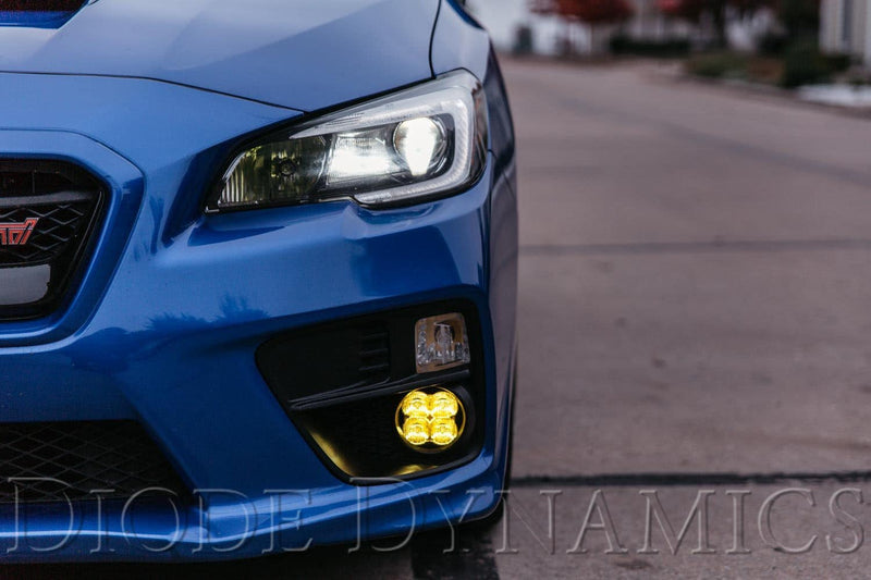 Diode Dynamics - SS3 LED Fog Light Kit for 2015-2017 Subaru WRX/STi (w/ Eyesight Package) DD6183 Yellow SAE/DOT Fog / Pro on Bleeding Tarmac 