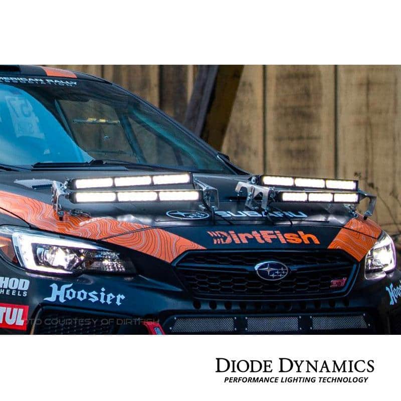 Diode Dynamics - Stage Series - Motorsports LED Bracket Kit DD6115 Four 18" Light Bars on Bleeding Tarmac 