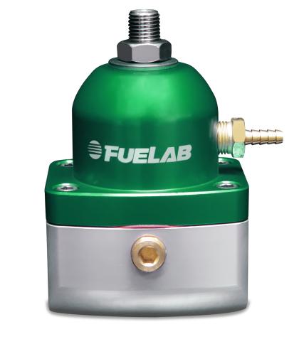 FUELAB - 54501 - 545 Series Bypass Fuel Pressure Regulator - In-Line 25-90 PSID 54501-2 Red on Bleeding Tarmac 