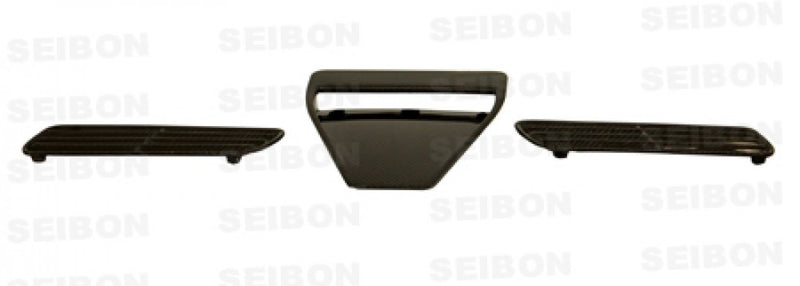 SEIBON HDS0809MITEVOX-OE OEM-Style Carbon Fiber Hood Scoop - 2008-2015 Mitsubishi Lancer EVO X on Bleeding Tarmac