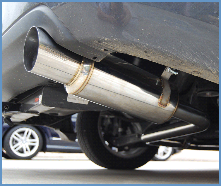 Invidia High Performance Exhaust System HS08SI4GTP Stainless Steel Tip Cat-Back Exhaust for Subaru Impreza Sedan 08-14 on Bleeding Tarmac