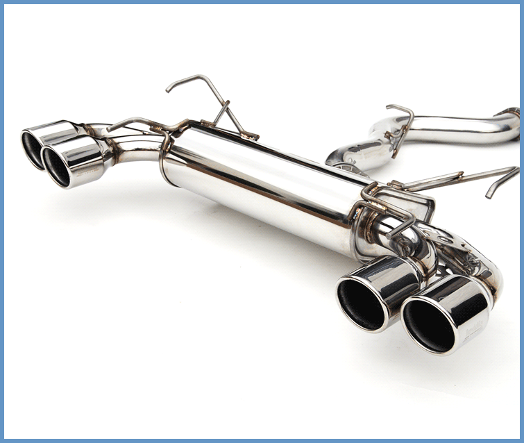 Invidia High Performance Exhaust System HS08STIG3S Rolled Stainless Steel Tip Cat-Back Exhaust for Subaru STi 5-DR 08-14 on Bleeding Tarmac