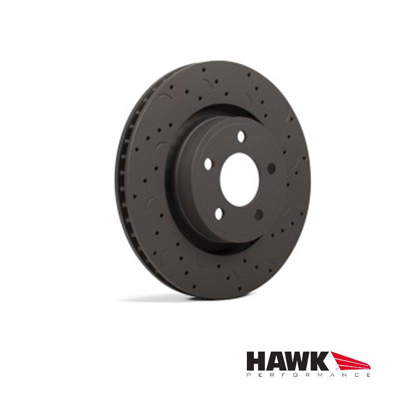 Hawk Performance - Talon Cross-Drilled & Slotted Rear Rotor - 2013-2018 Subaru BRZ hawkHTC5051 Default Title on Bleeding Tarmac 