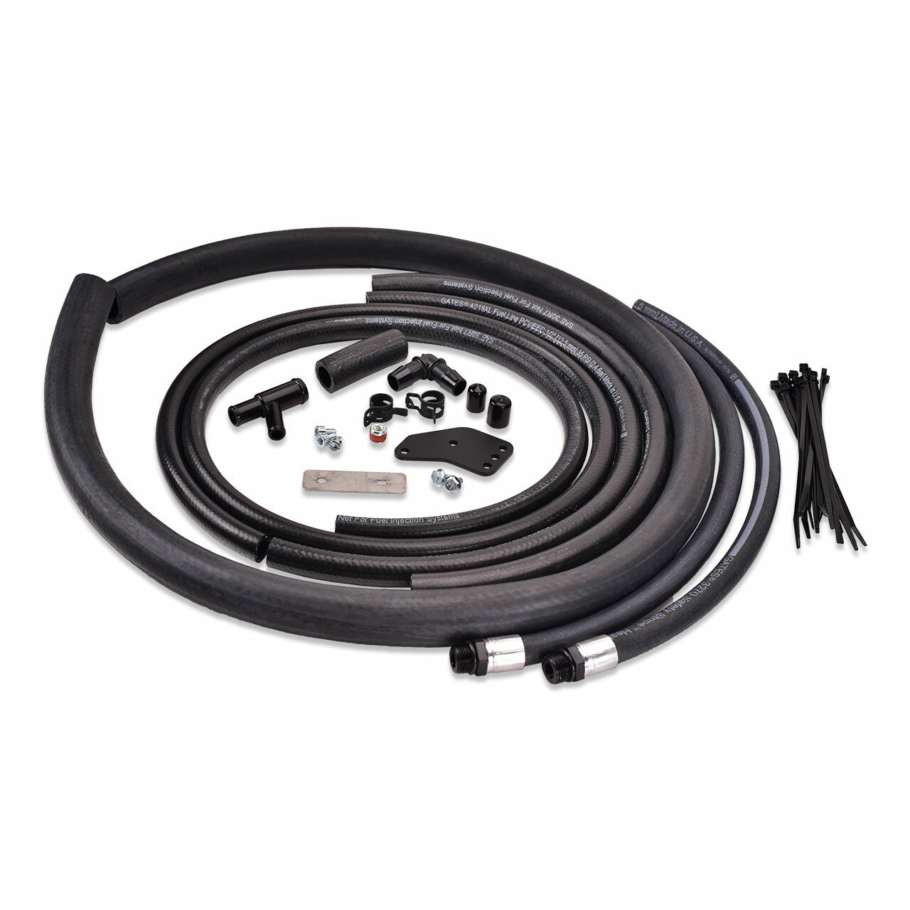 IAG V2 Competition Series AOS Replacement Hose Line & Hardware Install Kit For 08-14 WRX, 08-18 STI on Bleeding Tarmac