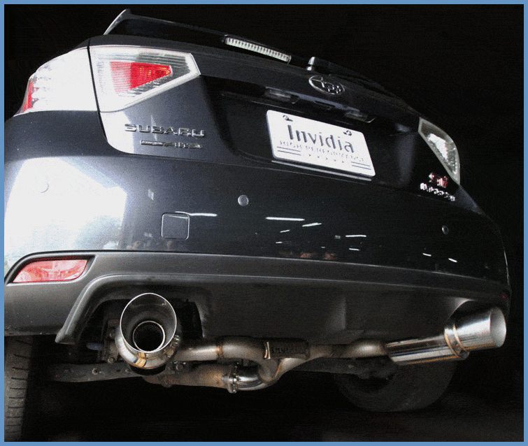 Invidia - Stainless Steel Tip Cat-Back Exhaust - Subaru STi 5-DR 08-14 invHS08STIGTP Default Title on Bleeding Tarmac 