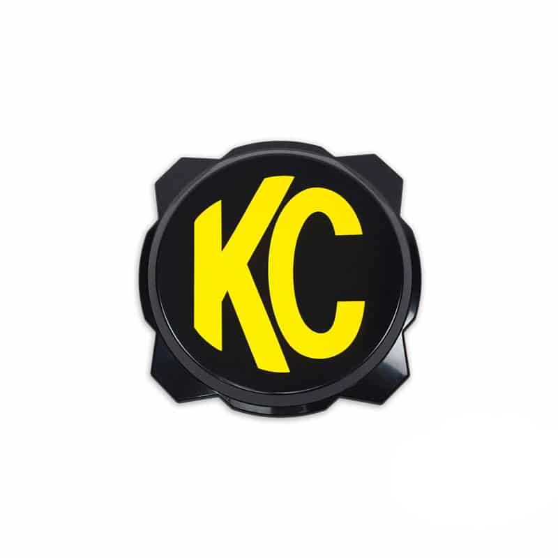 KC HiLiTES - Bracket - PRO6 Gravity® Light Cover - Black/Yellow - KC Logo 5111 Default Title on Bleeding Tarmac 