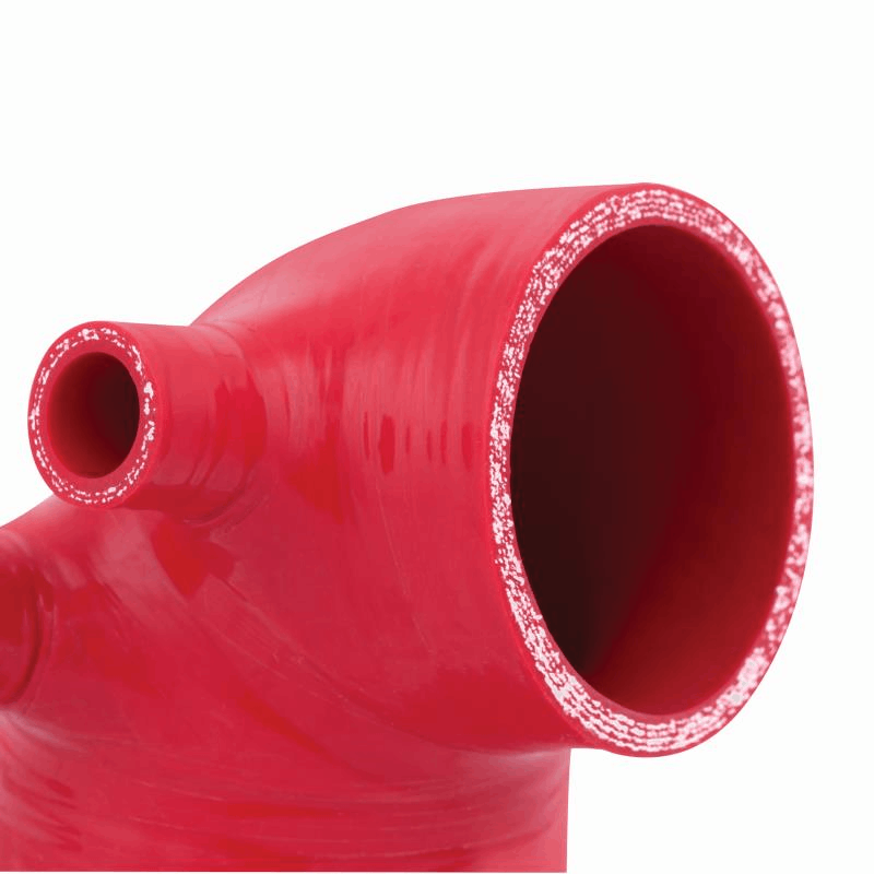 Mishimoto - 3.5" HFM Silicone Intake Boot - 92-99 BMW E36 (325/328/M33) misMMHOSE-E36-92IB35RD / SPECIAL ORDER Red on Bleeding Tarmac 