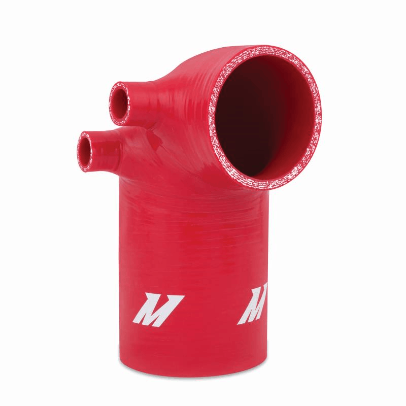 Mishimoto - 3.5" HFM Silicone Intake Boot - 92-99 BMW E36 (325/328/M33) misMMHOSE-E36-92IB35RD / SPECIAL ORDER Red on Bleeding Tarmac 