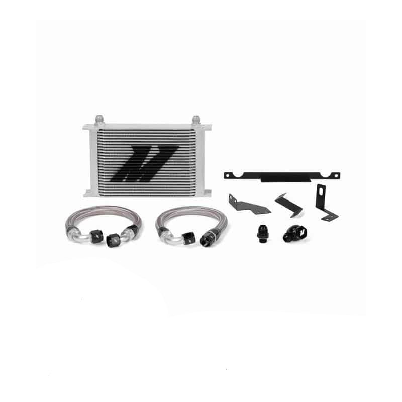 Mishimoto - Oil Cooler Kit - 01-07 Mitsubishi EVO 7/8/9 misMMOC-EVO-01BK Black on Bleeding Tarmac 