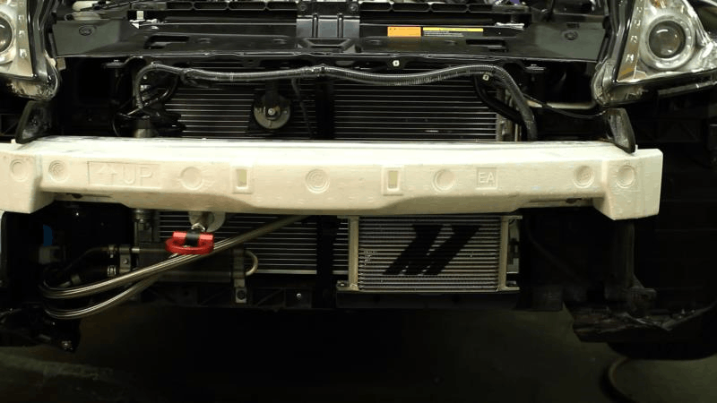Mishimoto - Oil Cooler Kit - 09+ Nissan 370Z misMMOC-370Z-09TBK Black - Thermostatic on Bleeding Tarmac 